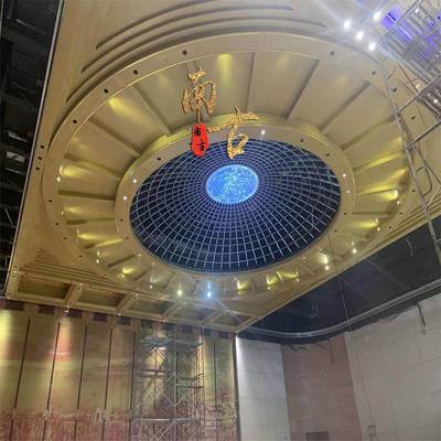 古韵新风 铝板雕花藻井在现代寺庙装饰工程中的应用与魅力